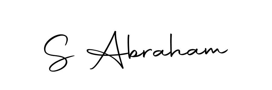 Design your own signature with our free online signature maker. With this signature software, you can create a handwritten (Autography-DOLnW) signature for name S Abraham. S Abraham signature style 10 images and pictures png