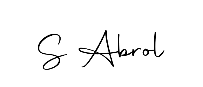 Make a beautiful signature design for name S Abrol. Use this online signature maker to create a handwritten signature for free. S Abrol signature style 10 images and pictures png