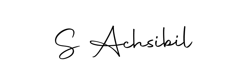 How to make S Achsibil name signature. Use Autography-DOLnW style for creating short signs online. This is the latest handwritten sign. S Achsibil signature style 10 images and pictures png