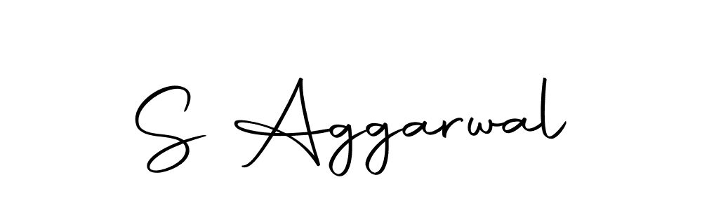The best way (Autography-DOLnW) to make a short signature is to pick only two or three words in your name. The name S Aggarwal include a total of six letters. For converting this name. S Aggarwal signature style 10 images and pictures png
