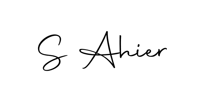 Use a signature maker to create a handwritten signature online. With this signature software, you can design (Autography-DOLnW) your own signature for name S Ahier. S Ahier signature style 10 images and pictures png