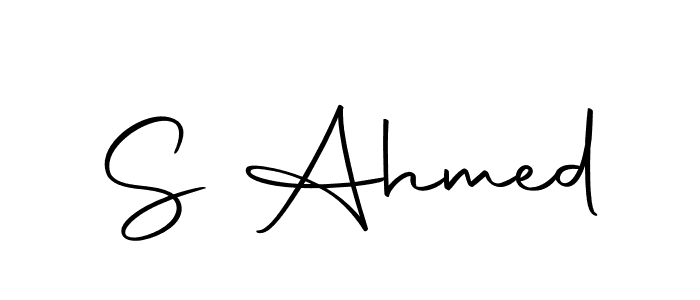 Design your own signature with our free online signature maker. With this signature software, you can create a handwritten (Autography-DOLnW) signature for name S Ahmed. S Ahmed signature style 10 images and pictures png