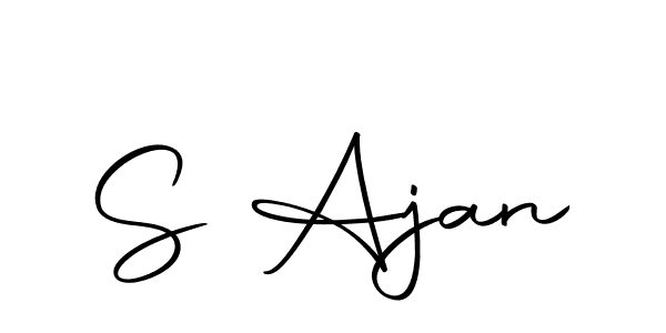 You should practise on your own different ways (Autography-DOLnW) to write your name (S Ajan) in signature. don't let someone else do it for you. S Ajan signature style 10 images and pictures png