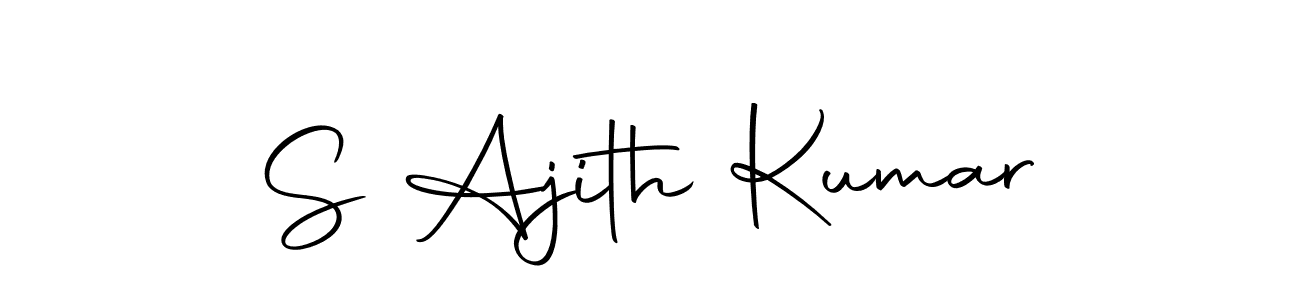 Use a signature maker to create a handwritten signature online. With this signature software, you can design (Autography-DOLnW) your own signature for name S Ajith Kumar. S Ajith Kumar signature style 10 images and pictures png