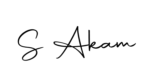 Make a beautiful signature design for name S Akam. Use this online signature maker to create a handwritten signature for free. S Akam signature style 10 images and pictures png