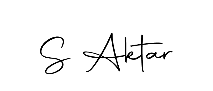 Create a beautiful signature design for name S Aktar. With this signature (Autography-DOLnW) fonts, you can make a handwritten signature for free. S Aktar signature style 10 images and pictures png