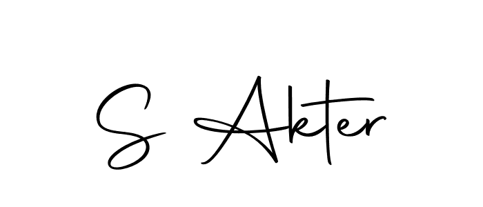 You can use this online signature creator to create a handwritten signature for the name S Akter. This is the best online autograph maker. S Akter signature style 10 images and pictures png