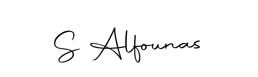 Make a beautiful signature design for name S Alfounas. With this signature (Autography-DOLnW) style, you can create a handwritten signature for free. S Alfounas signature style 10 images and pictures png