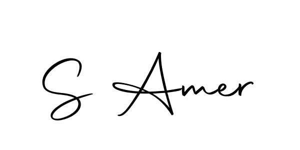 How to make S Amer name signature. Use Autography-DOLnW style for creating short signs online. This is the latest handwritten sign. S Amer signature style 10 images and pictures png