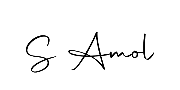 How to make S Amol name signature. Use Autography-DOLnW style for creating short signs online. This is the latest handwritten sign. S Amol signature style 10 images and pictures png