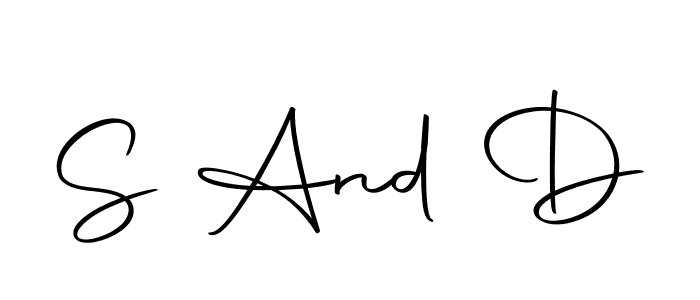 Create a beautiful signature design for name S And D. With this signature (Autography-DOLnW) fonts, you can make a handwritten signature for free. S And D signature style 10 images and pictures png