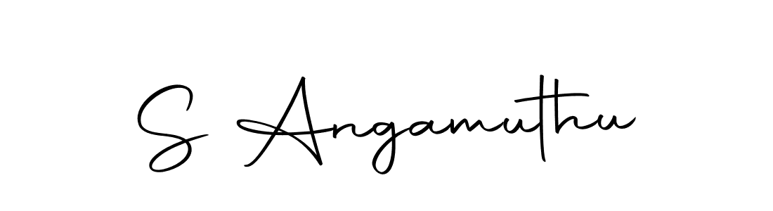 Similarly Autography-DOLnW is the best handwritten signature design. Signature creator online .You can use it as an online autograph creator for name S Angamuthu. S Angamuthu signature style 10 images and pictures png