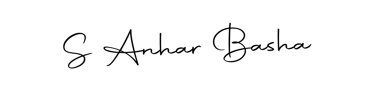 Make a beautiful signature design for name S Anhar Basha. Use this online signature maker to create a handwritten signature for free. S Anhar Basha signature style 10 images and pictures png