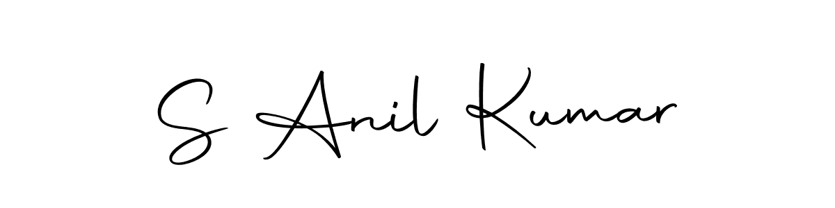 This is the best signature style for the S Anil Kumar name. Also you like these signature font (Autography-DOLnW). Mix name signature. S Anil Kumar signature style 10 images and pictures png