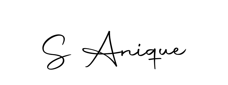 How to make S Anique signature? Autography-DOLnW is a professional autograph style. Create handwritten signature for S Anique name. S Anique signature style 10 images and pictures png
