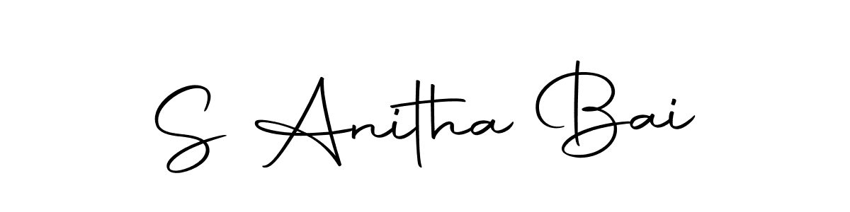 Autography-DOLnW is a professional signature style that is perfect for those who want to add a touch of class to their signature. It is also a great choice for those who want to make their signature more unique. Get S Anitha Bai name to fancy signature for free. S Anitha Bai signature style 10 images and pictures png