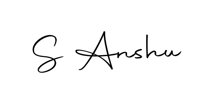 Make a beautiful signature design for name S Anshu. Use this online signature maker to create a handwritten signature for free. S Anshu signature style 10 images and pictures png