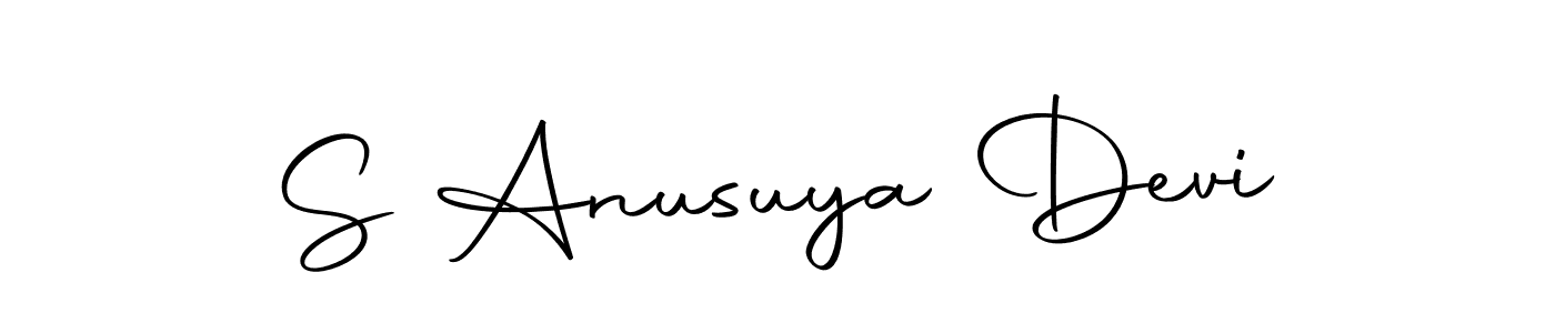 Use a signature maker to create a handwritten signature online. With this signature software, you can design (Autography-DOLnW) your own signature for name S Anusuya Devi. S Anusuya Devi signature style 10 images and pictures png