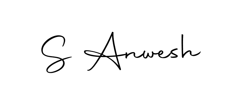 Use a signature maker to create a handwritten signature online. With this signature software, you can design (Autography-DOLnW) your own signature for name S Anwesh. S Anwesh signature style 10 images and pictures png