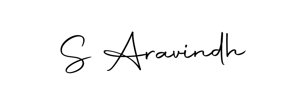How to make S Aravindh name signature. Use Autography-DOLnW style for creating short signs online. This is the latest handwritten sign. S Aravindh signature style 10 images and pictures png