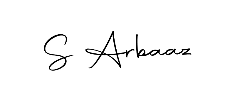 S Arbaaz stylish signature style. Best Handwritten Sign (Autography-DOLnW) for my name. Handwritten Signature Collection Ideas for my name S Arbaaz. S Arbaaz signature style 10 images and pictures png