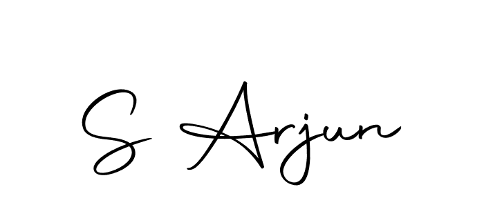 Create a beautiful signature design for name S Arjun. With this signature (Autography-DOLnW) fonts, you can make a handwritten signature for free. S Arjun signature style 10 images and pictures png