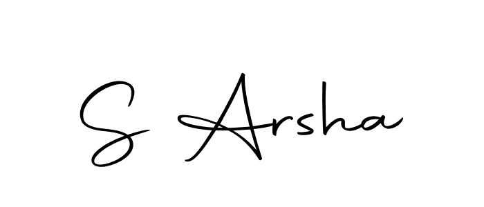 Make a beautiful signature design for name S Arsha. With this signature (Autography-DOLnW) style, you can create a handwritten signature for free. S Arsha signature style 10 images and pictures png