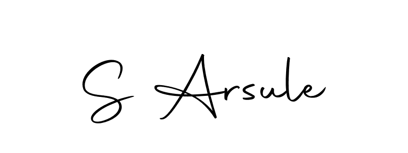 Also we have S Arsule name is the best signature style. Create professional handwritten signature collection using Autography-DOLnW autograph style. S Arsule signature style 10 images and pictures png