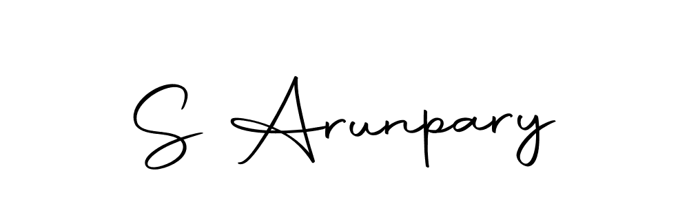 Make a beautiful signature design for name S Arunpary. With this signature (Autography-DOLnW) style, you can create a handwritten signature for free. S Arunpary signature style 10 images and pictures png
