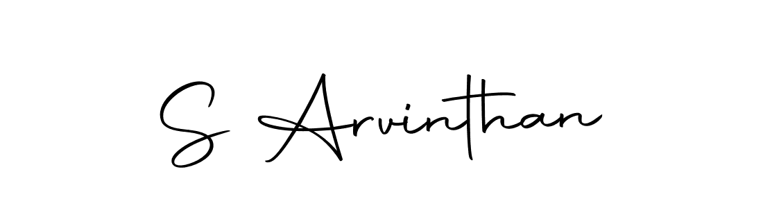 Make a beautiful signature design for name S Arvinthan. With this signature (Autography-DOLnW) style, you can create a handwritten signature for free. S Arvinthan signature style 10 images and pictures png