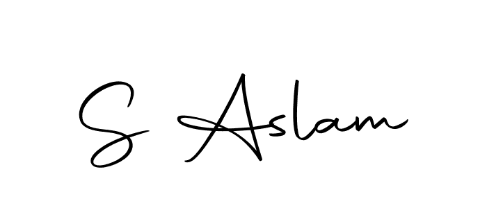 You can use this online signature creator to create a handwritten signature for the name S Aslam. This is the best online autograph maker. S Aslam signature style 10 images and pictures png