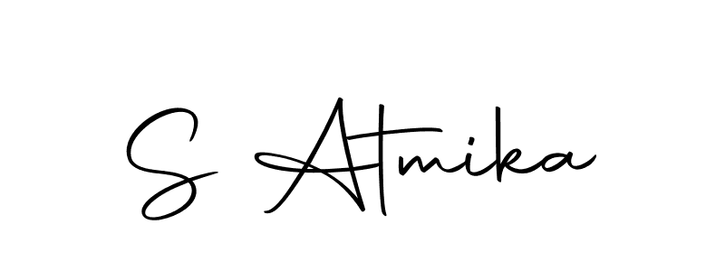 You should practise on your own different ways (Autography-DOLnW) to write your name (S Atmika) in signature. don't let someone else do it for you. S Atmika signature style 10 images and pictures png