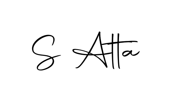 Make a beautiful signature design for name S Atta. With this signature (Autography-DOLnW) style, you can create a handwritten signature for free. S Atta signature style 10 images and pictures png