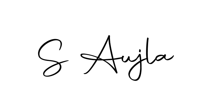 The best way (Autography-DOLnW) to make a short signature is to pick only two or three words in your name. The name S Aujla include a total of six letters. For converting this name. S Aujla signature style 10 images and pictures png