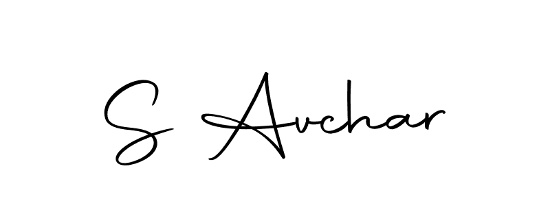 Use a signature maker to create a handwritten signature online. With this signature software, you can design (Autography-DOLnW) your own signature for name S Avchar. S Avchar signature style 10 images and pictures png