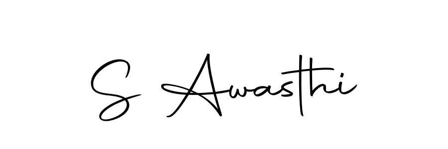 You can use this online signature creator to create a handwritten signature for the name S Awasthi. This is the best online autograph maker. S Awasthi signature style 10 images and pictures png