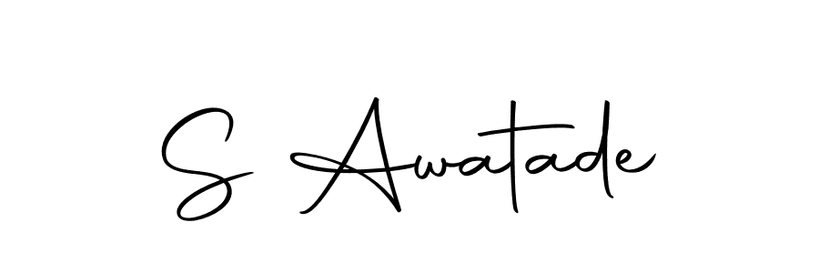 S Awatade stylish signature style. Best Handwritten Sign (Autography-DOLnW) for my name. Handwritten Signature Collection Ideas for my name S Awatade. S Awatade signature style 10 images and pictures png