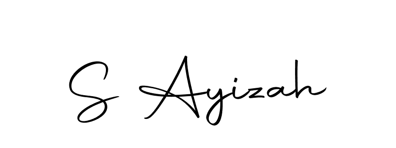 The best way (Autography-DOLnW) to make a short signature is to pick only two or three words in your name. The name S Ayizah include a total of six letters. For converting this name. S Ayizah signature style 10 images and pictures png