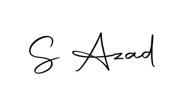 S Azad stylish signature style. Best Handwritten Sign (Autography-DOLnW) for my name. Handwritten Signature Collection Ideas for my name S Azad. S Azad signature style 10 images and pictures png