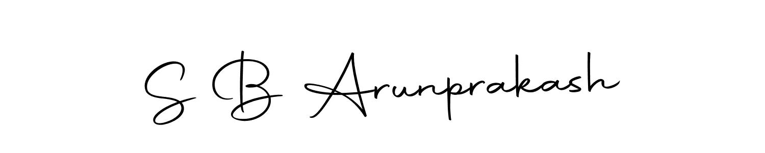 Make a beautiful signature design for name S B Arunprakash. Use this online signature maker to create a handwritten signature for free. S B Arunprakash signature style 10 images and pictures png