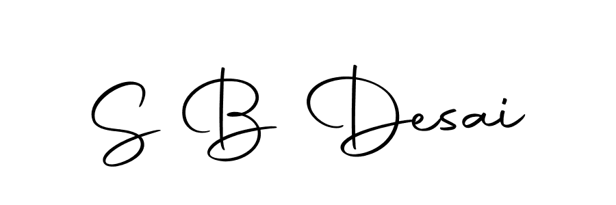 S B Desai stylish signature style. Best Handwritten Sign (Autography-DOLnW) for my name. Handwritten Signature Collection Ideas for my name S B Desai. S B Desai signature style 10 images and pictures png