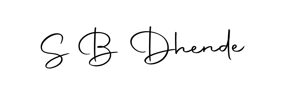 Also You can easily find your signature by using the search form. We will create S B Dhende name handwritten signature images for you free of cost using Autography-DOLnW sign style. S B Dhende signature style 10 images and pictures png