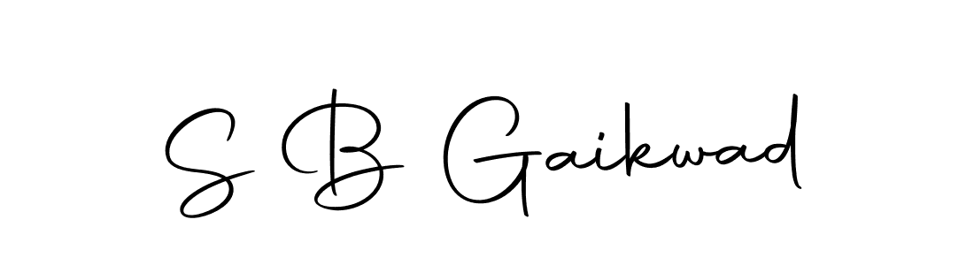 Make a beautiful signature design for name S B Gaikwad. With this signature (Autography-DOLnW) style, you can create a handwritten signature for free. S B Gaikwad signature style 10 images and pictures png