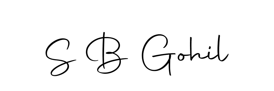 Use a signature maker to create a handwritten signature online. With this signature software, you can design (Autography-DOLnW) your own signature for name S B Gohil. S B Gohil signature style 10 images and pictures png