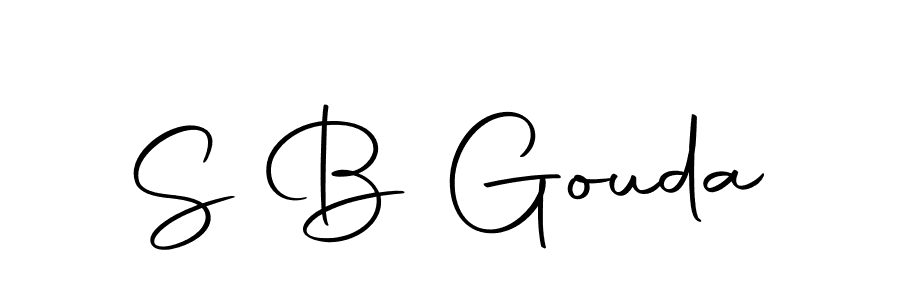 How to make S B Gouda name signature. Use Autography-DOLnW style for creating short signs online. This is the latest handwritten sign. S B Gouda signature style 10 images and pictures png