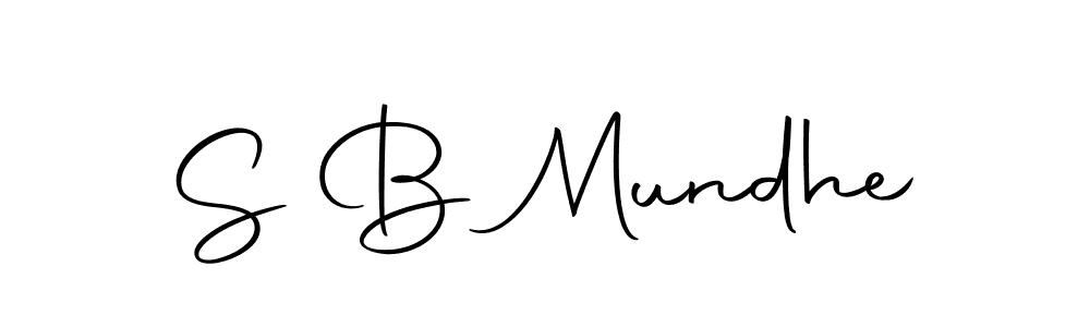 Design your own signature with our free online signature maker. With this signature software, you can create a handwritten (Autography-DOLnW) signature for name S B Mundhe. S B Mundhe signature style 10 images and pictures png