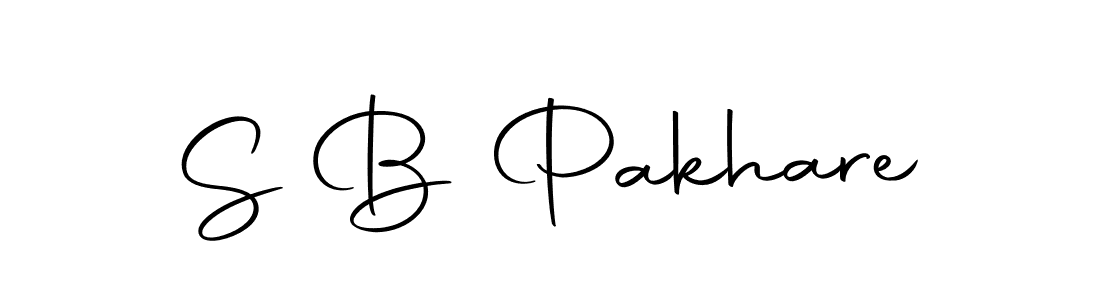 Make a beautiful signature design for name S B Pakhare. With this signature (Autography-DOLnW) style, you can create a handwritten signature for free. S B Pakhare signature style 10 images and pictures png