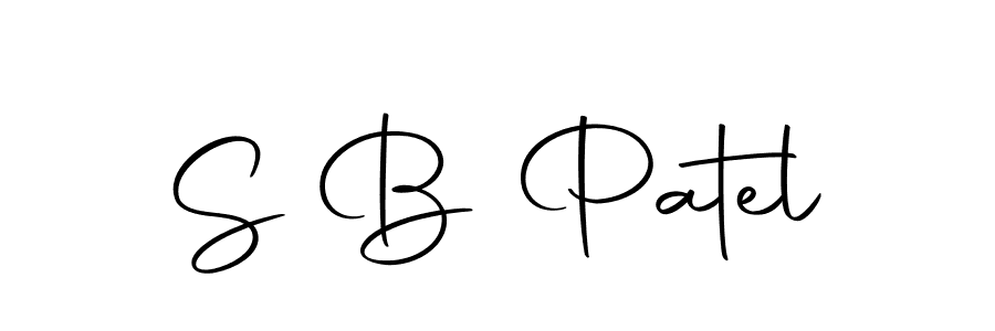 Design your own signature with our free online signature maker. With this signature software, you can create a handwritten (Autography-DOLnW) signature for name S B Patel. S B Patel signature style 10 images and pictures png