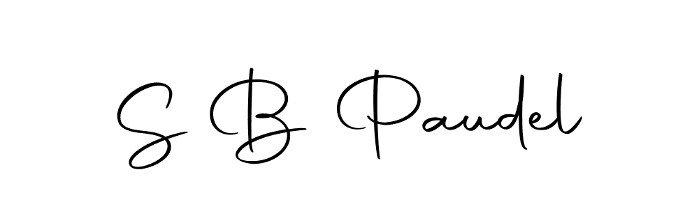 S B Paudel stylish signature style. Best Handwritten Sign (Autography-DOLnW) for my name. Handwritten Signature Collection Ideas for my name S B Paudel. S B Paudel signature style 10 images and pictures png