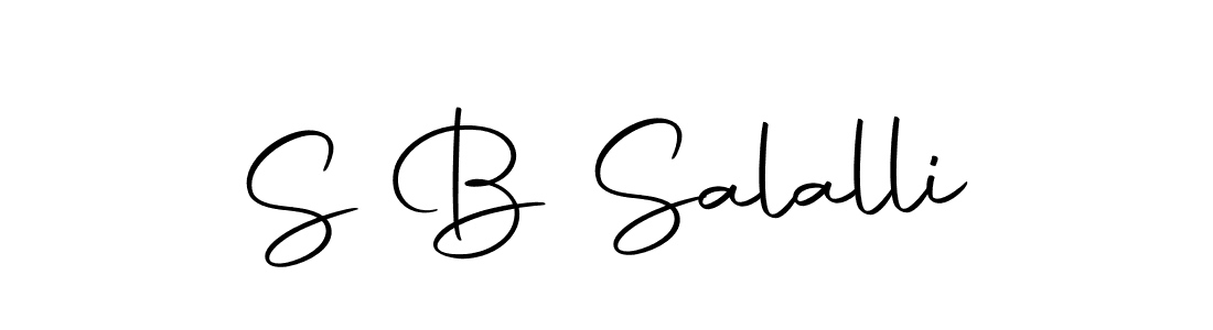 How to make S B Salalli signature? Autography-DOLnW is a professional autograph style. Create handwritten signature for S B Salalli name. S B Salalli signature style 10 images and pictures png